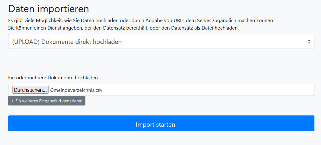 Datei hochladen